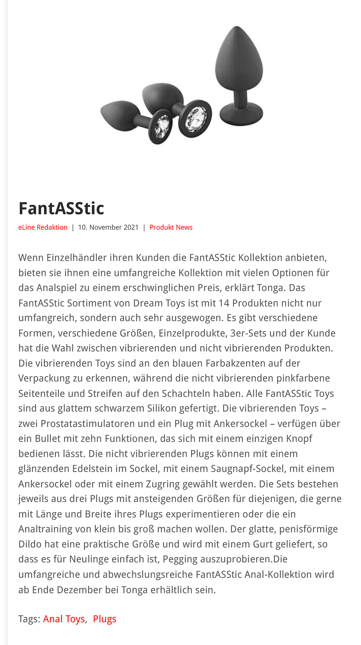 2021-11 eLine Online - Dream Toys FantASStic